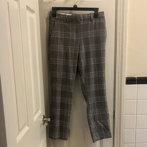 H&M Black and White Capris Checkered Dress Pants